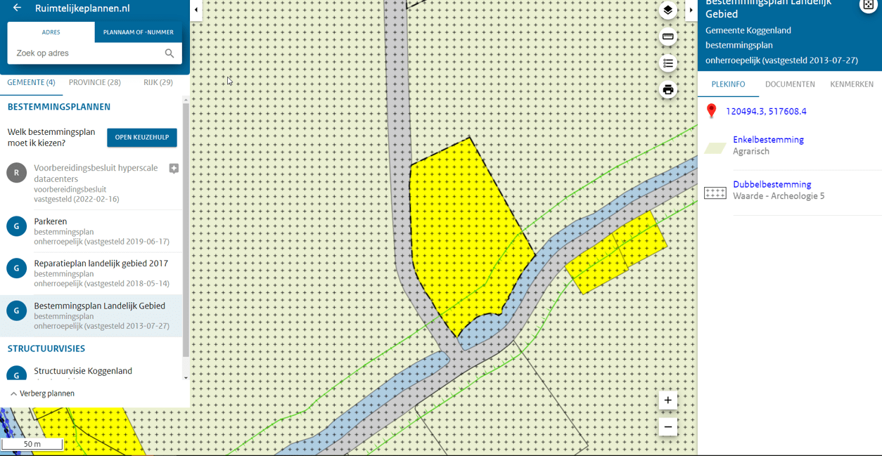 Een bestemmingsplan met dubbelbestemming archeologie